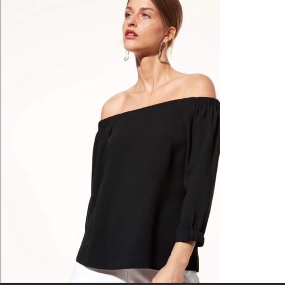 Aritzia Babaton off the shoulder blouse - Picture 1 of 8